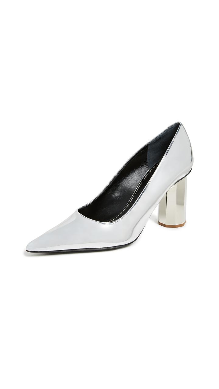 Proenza Schouler Silver Specchio Pumps