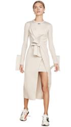 Off White Wrap Shirtdress