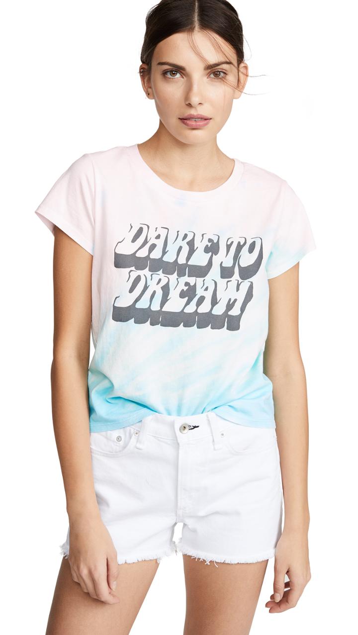 Pam Gela Dare To Dream Logo Tie Dye Tee