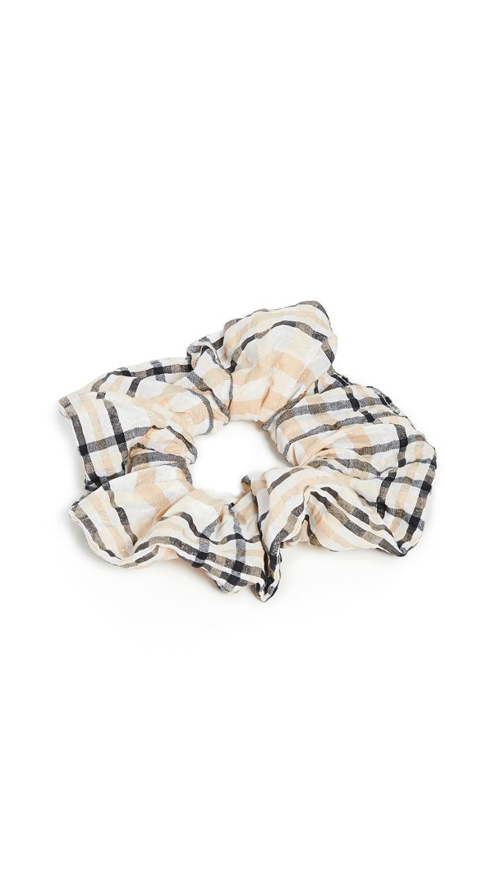 Ganni Searsucker Scrunchie