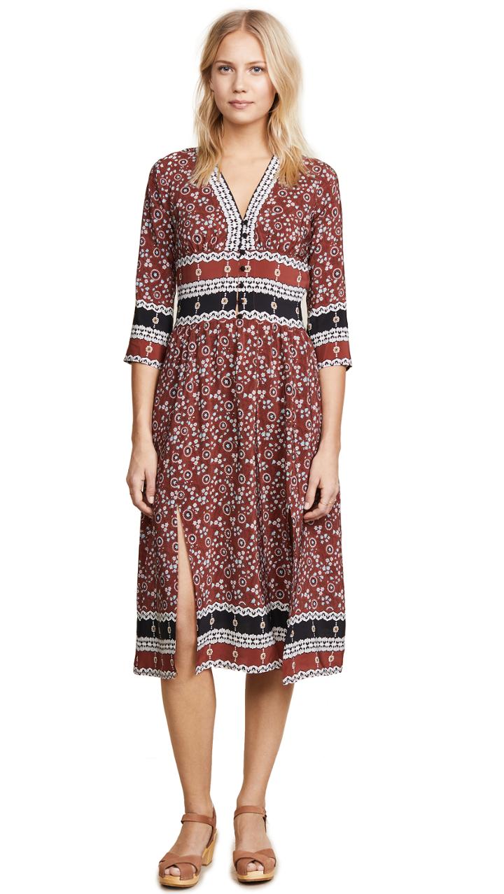 Sea Tallulah Slit Midi Dress