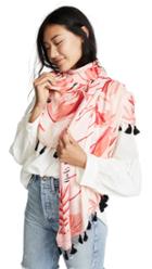 Kate Spade New York Flamingo Oblong Scarf