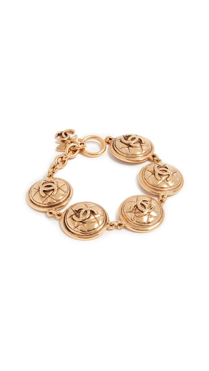 What Goes Around Comes Around Chanel Quilted Coin Bracelet