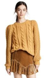Loveshackfancy Cabled Rosie Sweater