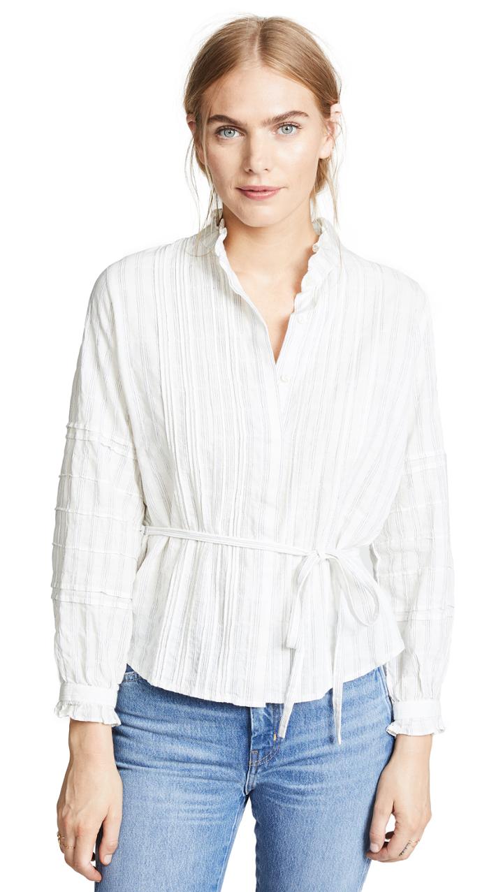 Birds Of Paradis The Robin Ruffle Sleeve Blouse