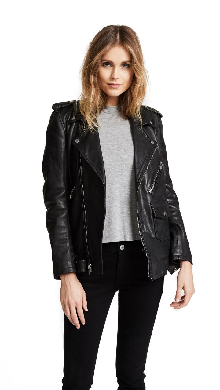 Christian Benner Solid Moto Jacket