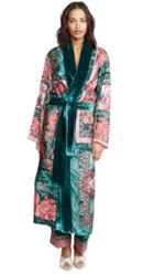 F R S For Restless Sleepers Long Robe With Velvet Trim