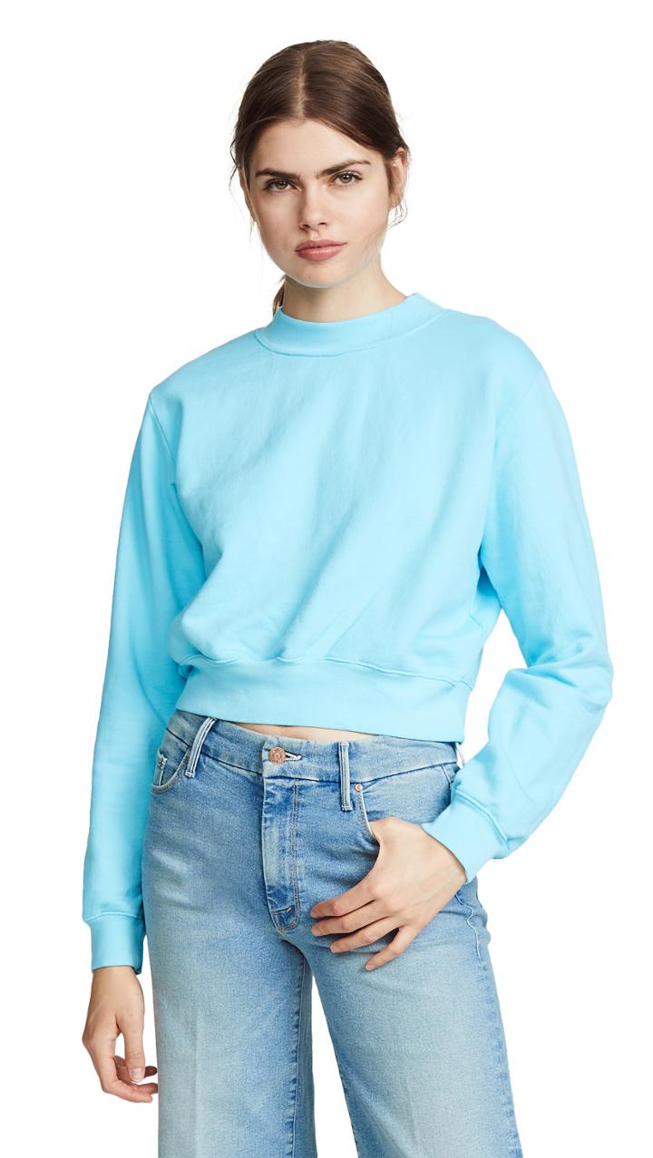 Cotton Citizen Milan Crop Crew Sweatshirt