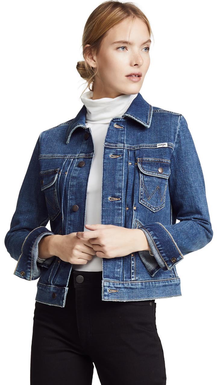 Wrangler Pleated Denim Jacket
