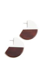Diana Broussard Misto Bicolor Disc Earrings