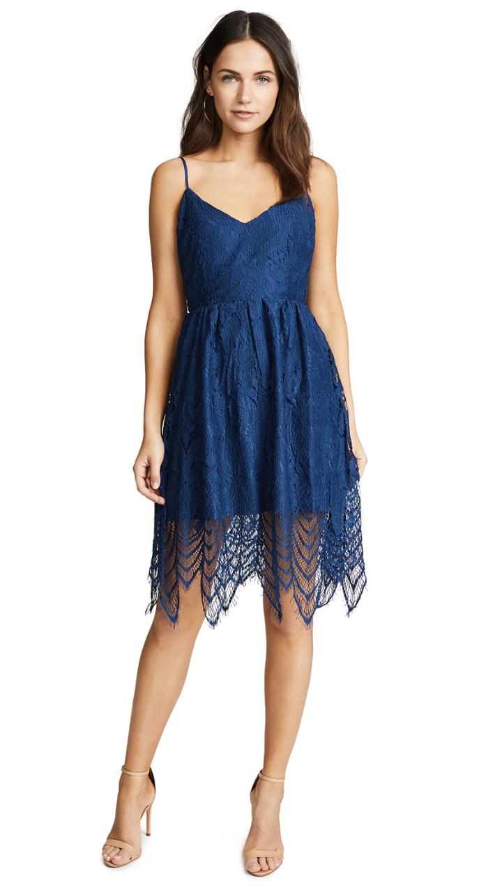 Bb Dakota Lace Fit And Flare Dress