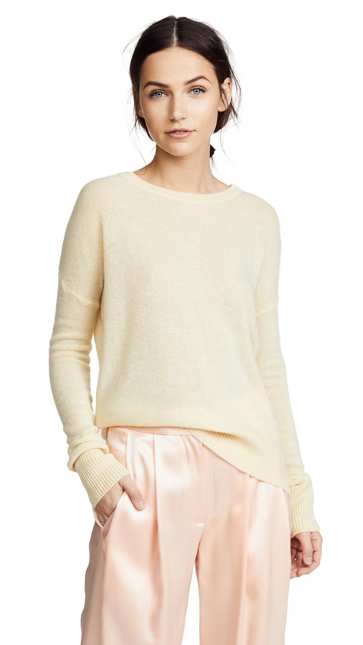 Adam Lippes Brushed Cashmere Sweater
