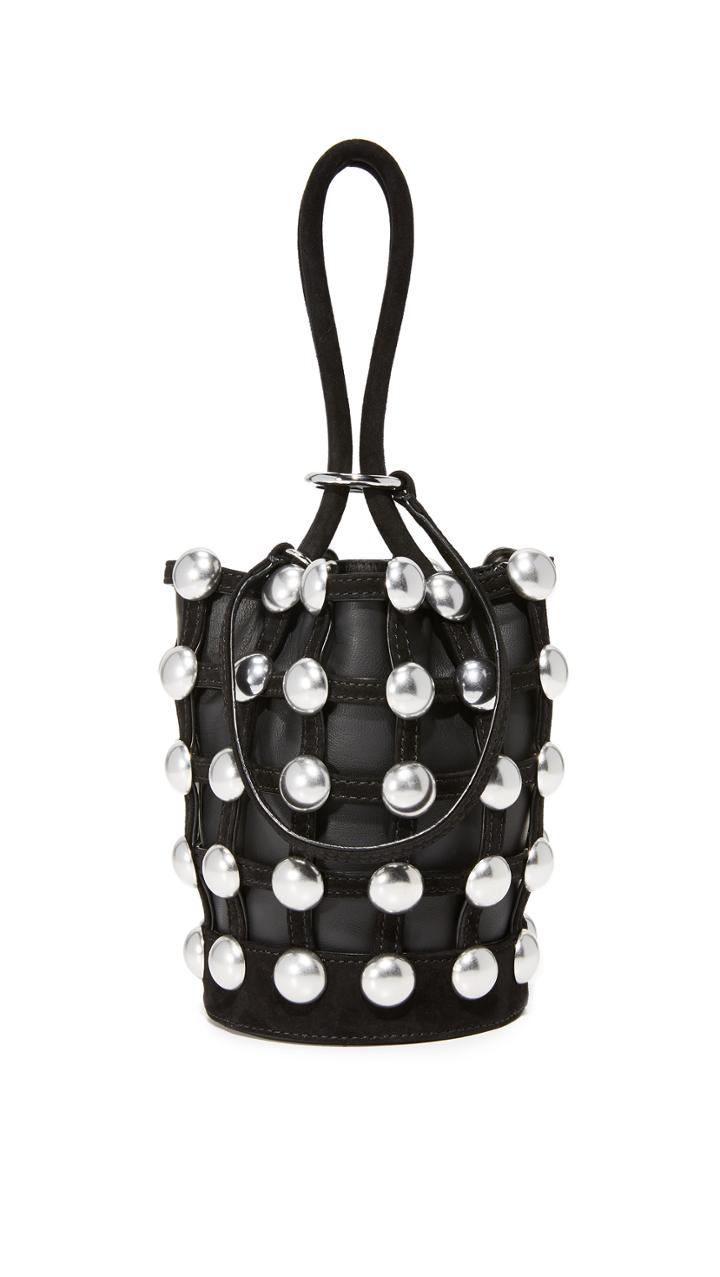 Alexander Wang Ball Stud Roxy Cage Mini Bucket Bag