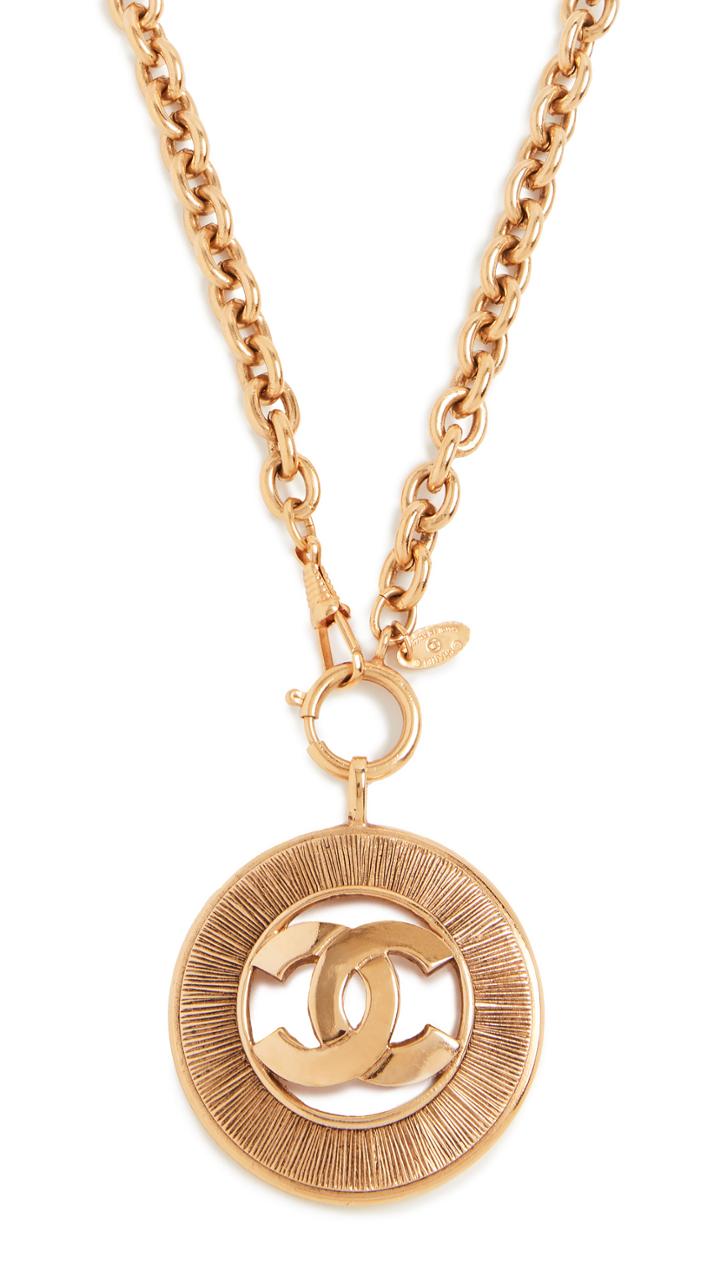 What Goes Around Comes Around Chanel Sunburst Necklace