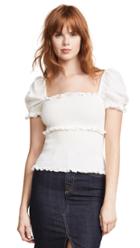 Cinq A Sept Short Sleeve Ellis Top
