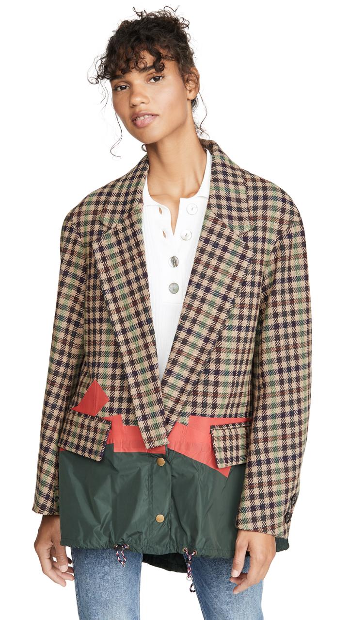 Kolor Oversized Check Blazer