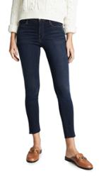 Frame Le High Skinny Raw Edge Slit Rivet Jeans