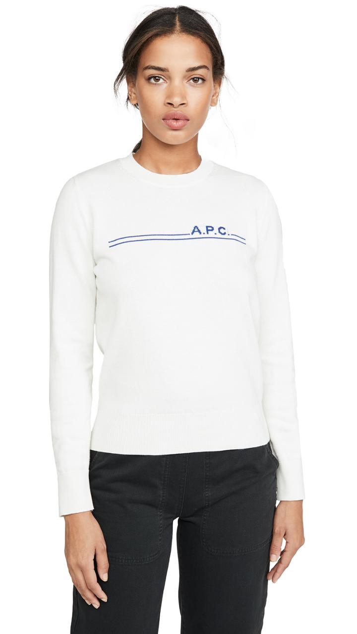 A P C Pull Eponyme Cashmere Sweater