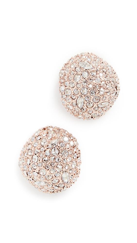 Alexis Bittar Crystal Encrusted Button Stud Earrings