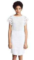 Marchesa Ots Peplum Top In Taffeta