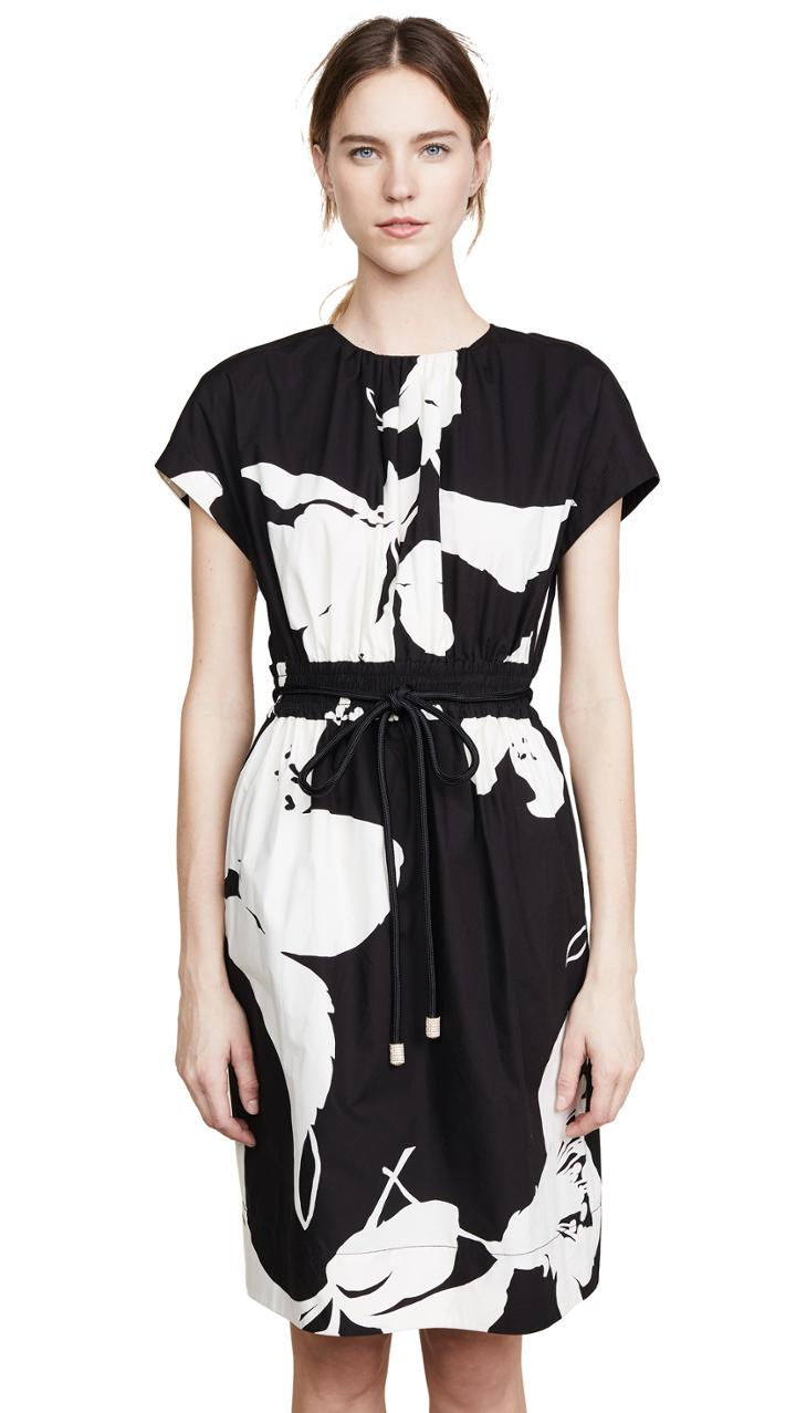 Marc Jacobs Short Sleeve Dress With Belted Waist