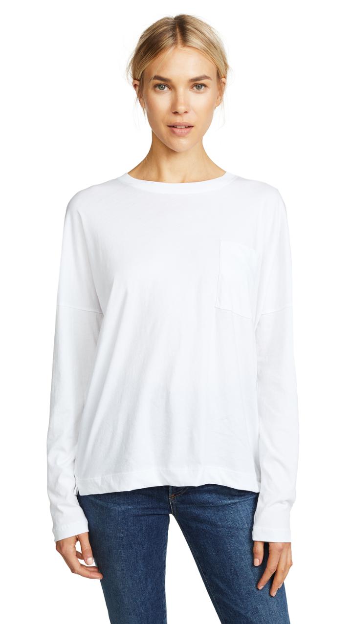 Adam Lippes Long Sleeve Pocket Tee