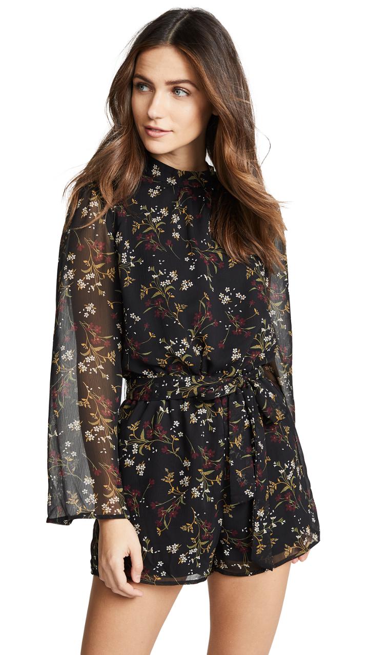 Bb Dakota Rise And Shine Chiffon Romper
