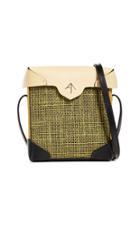 Manu Atelier Mini Pristine Combo Tweed Box Bag