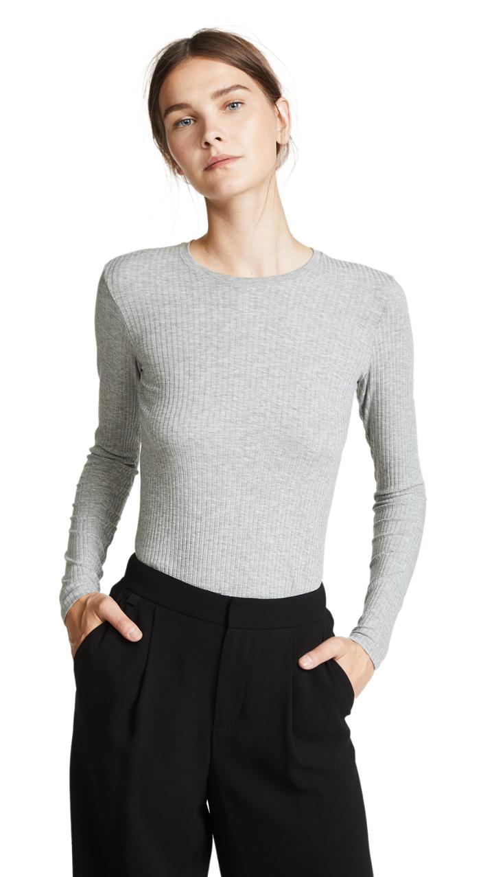 Atm Anthony Thomas Melillo Micromodal Wide Rib Crew Tee