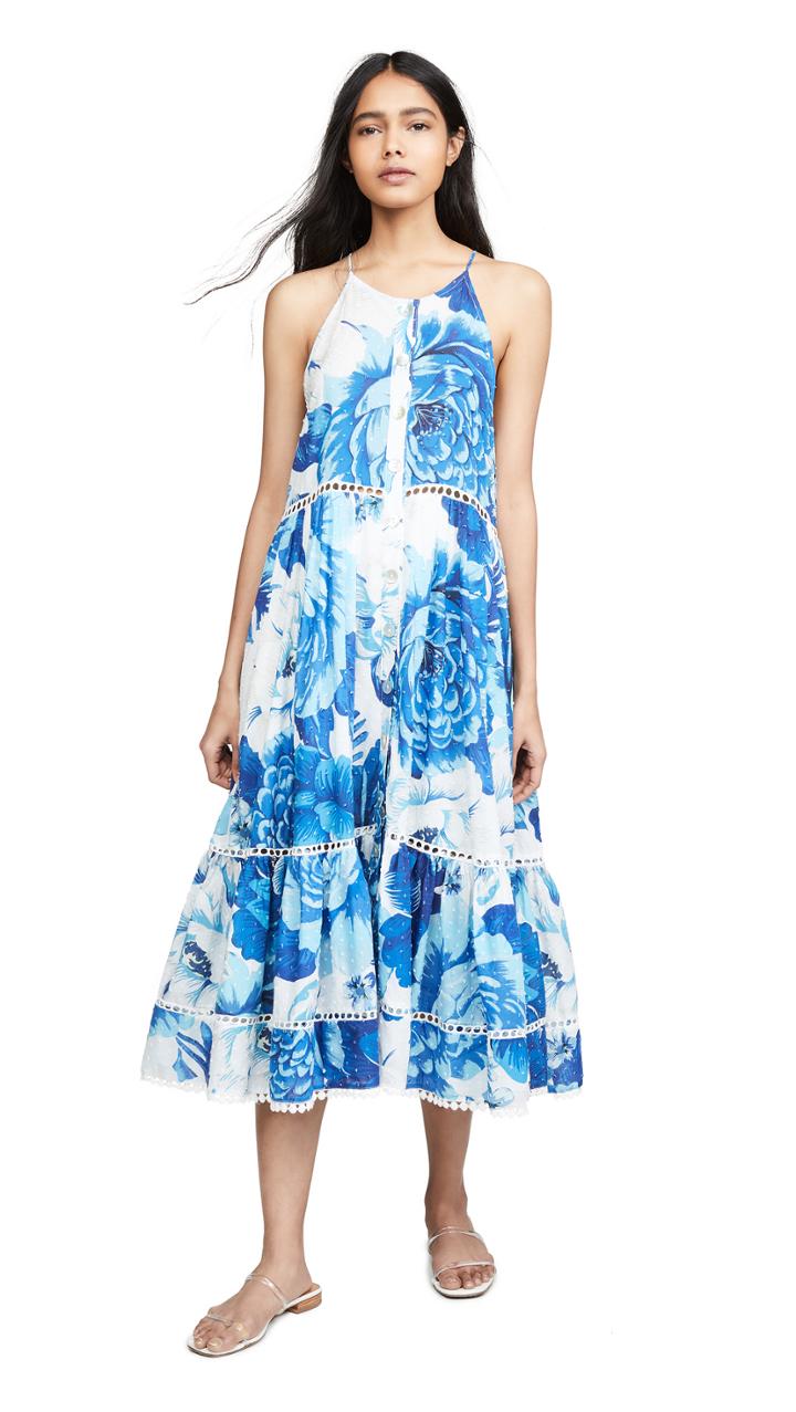 Farm Rio Azulejo Tile Dress