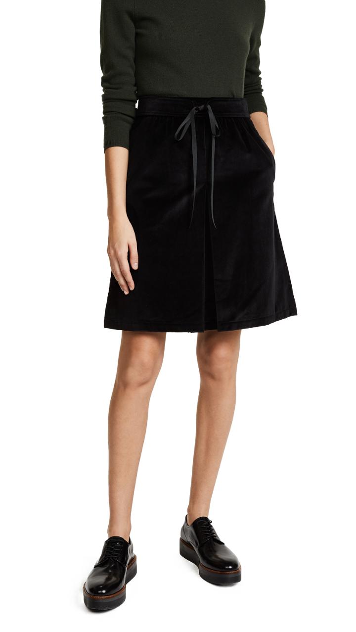 A P C Angy Velvet Skirt