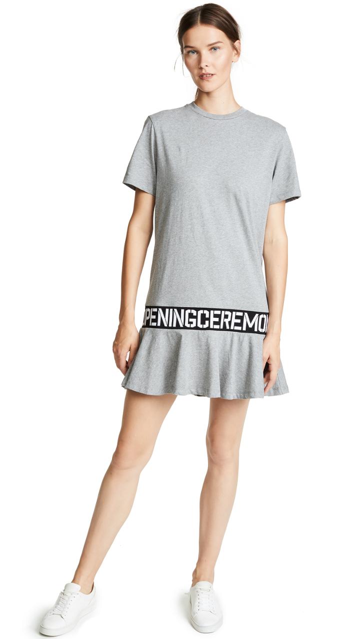Opening Ceremony Elastic Logo T Shirt Dress