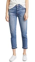 Amo Babe High Rise Cropped Slim Jeans