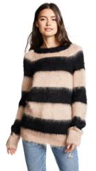 T By Alexander Wang Mohair Stripe Pullover