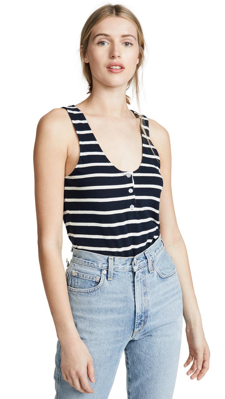 Monrow Striped Tank