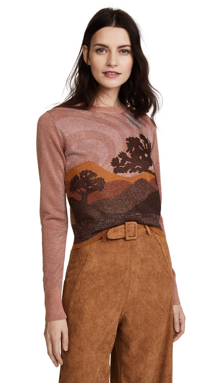 Coach 1941 Landscape Crew Neck Sweater