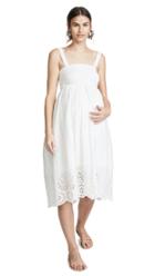 Ingrid Isabel Embroidered Scallop Hem Dress