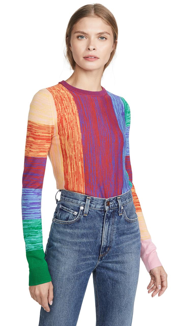 Alice Olivia Connie Cropped Sweater