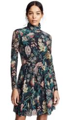 La Vie Rebecca Taylor Long Sleeve Faded Garden Dress