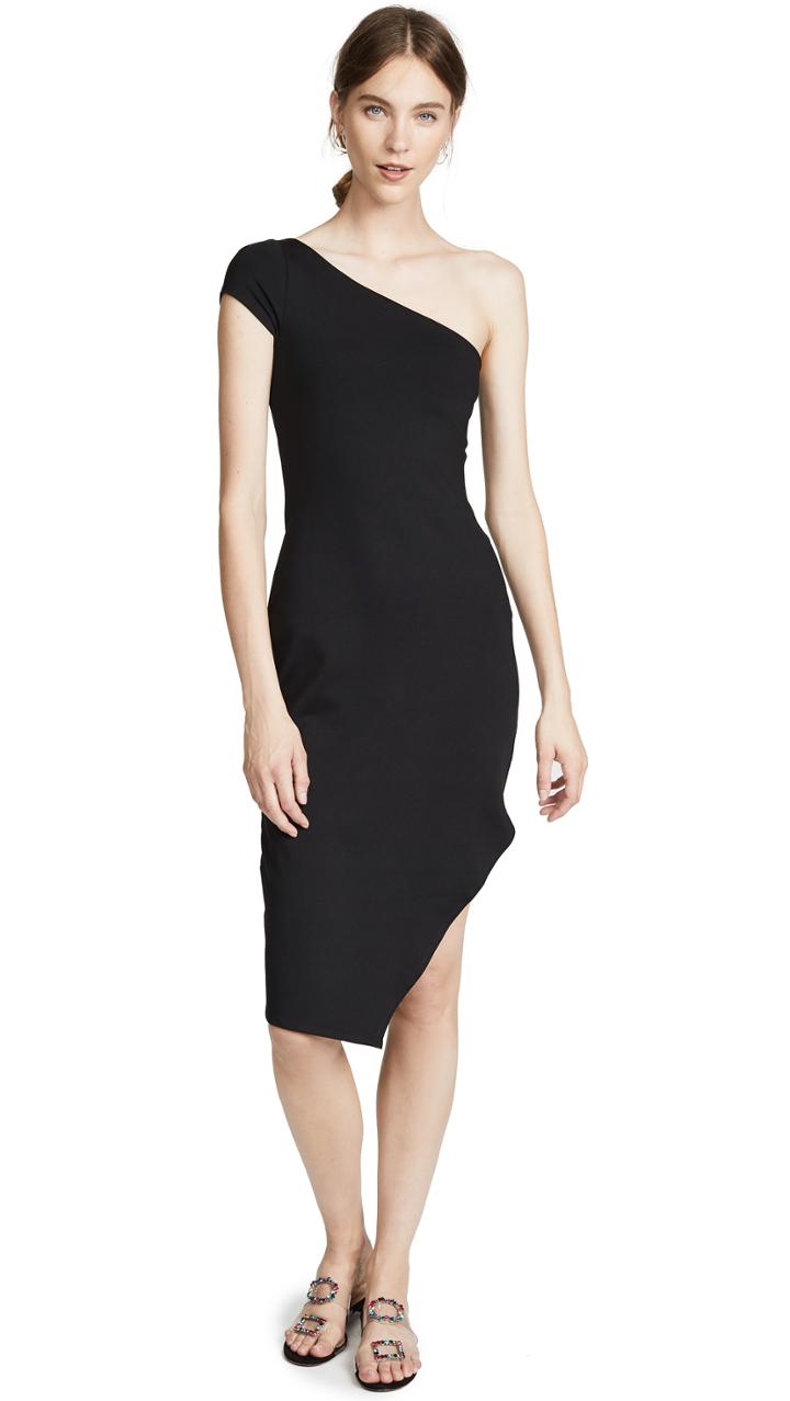 Susana Monaco One Shoulder Dress With Side Slit