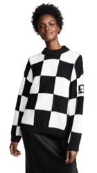 Courreges Oversized Check Sweater