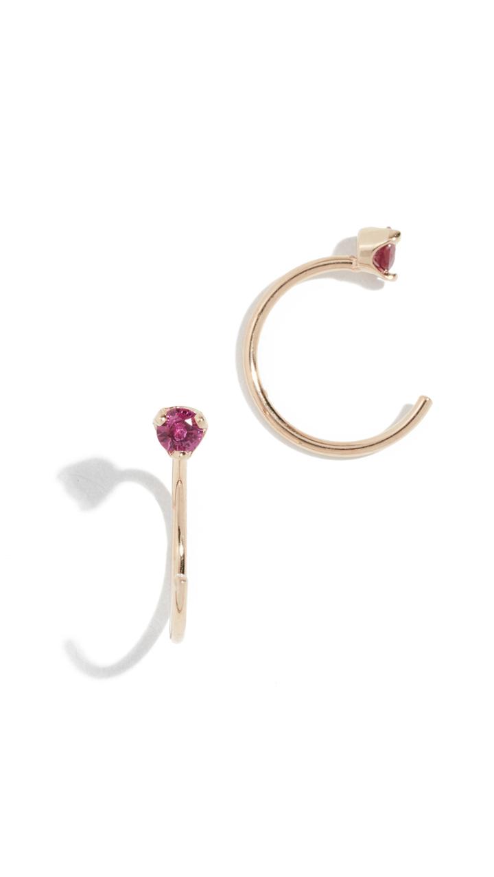 Zoe Chicco 14k Reverse Hoop Earrings