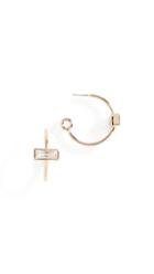 Eddie Borgo Baguette Hoop Earrings