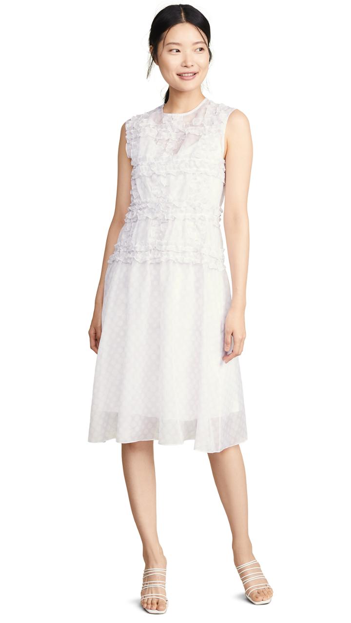 Paskal Sleeveless Polka Dot Dress