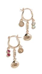 Scosha 10k Sea Treasure Hoop Earrings