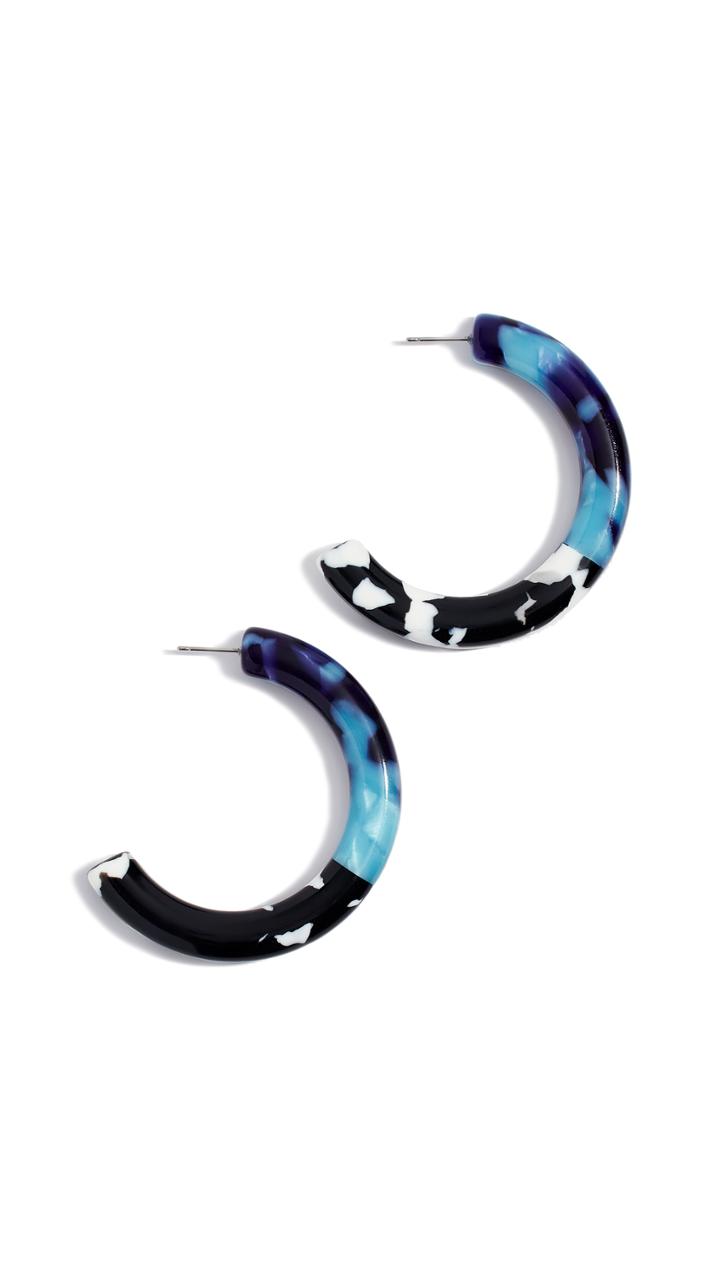 Lele Sadoughi Broadway Hoop Earrings