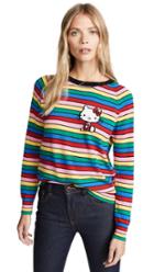 Chinti And Parker Hello Kitty Rainbow Stripe Cashmere Sweater