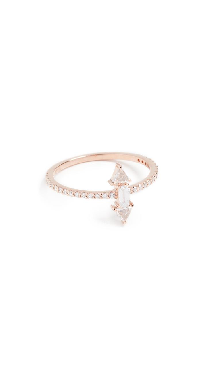 Tana Chung 18k Rose Gold Veracity Ring