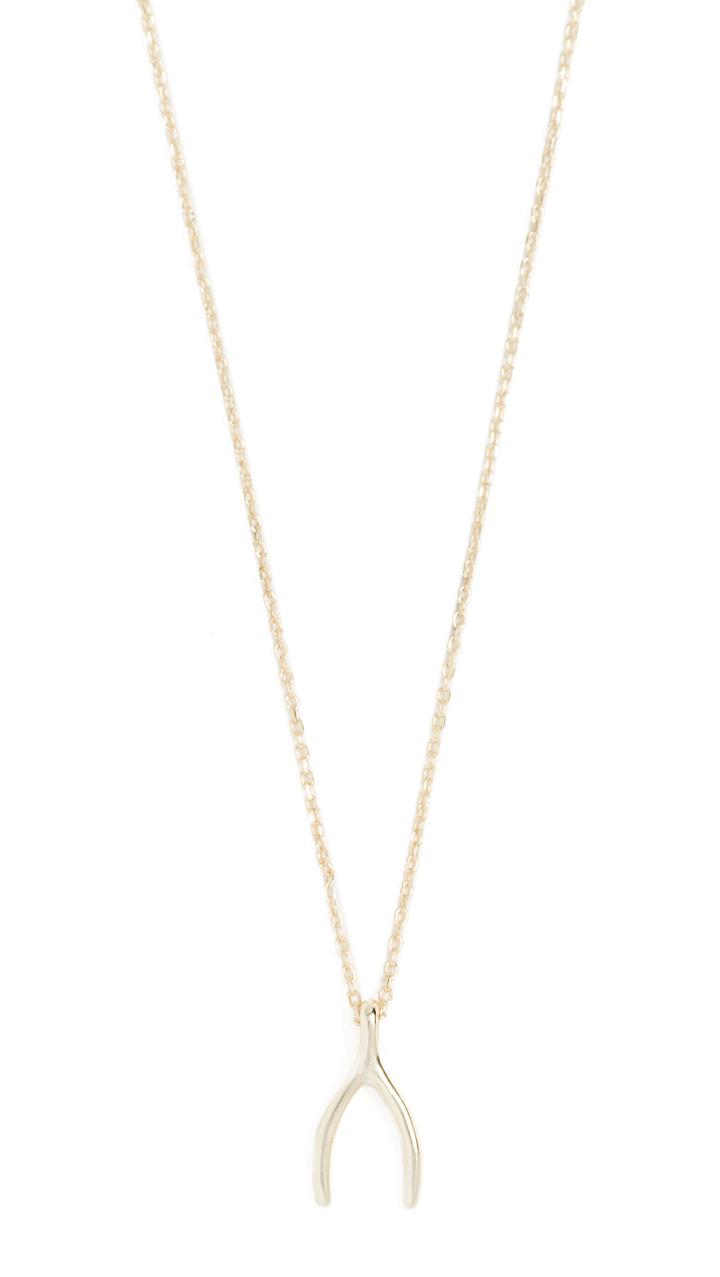 Shashi Wishbone Necklace
