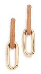 Soko Wood Capped Link Earrings